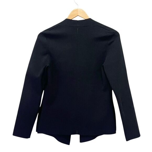 MM Lafleur The Woolf Jardigan Size Small Black Ponte Knit Open Blazer Cardigan - Picture 6 of 16